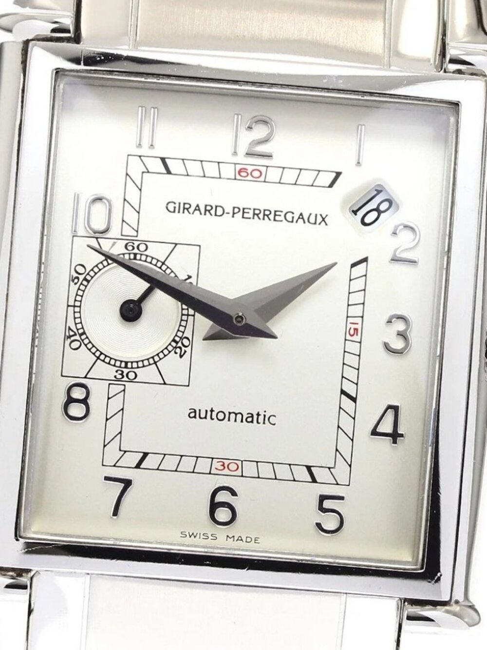 GIRARD PERREGAUX Vintage 1945 25932-11-111-1 Silver Dial Automatic Men's_905658
